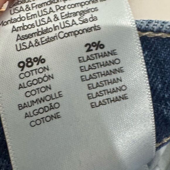 MOTHER The Swisher Sneak Fray in “Punch Buggy” dark wash - Picture 11 of 12